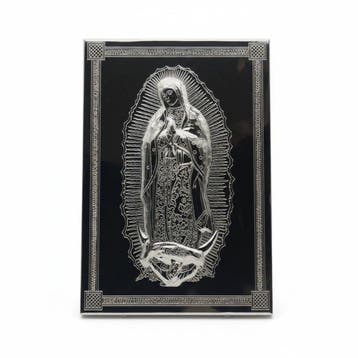 Icoon - De Zilveren van de Vallei - Madonna van Guadalupe, Antiek en Kunst