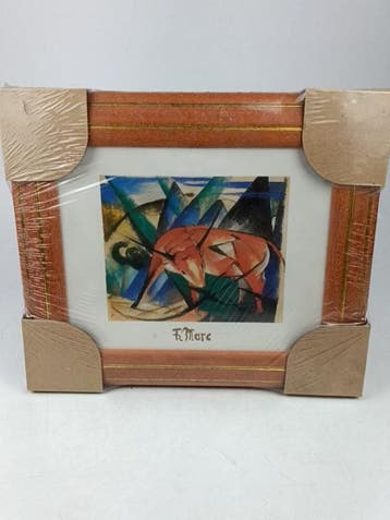 fotolijst houten lijst met kunst, Ophalen of Verzenden, Nieuw