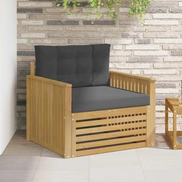 vidaXL Tuinbank Polyester Wit, Tuin en Terras, Verzenden, Nieuw