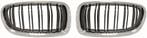 Dubbelspijls Nieren Chroom Zwart BMW 5 Serie F10 F11 B5699, Nieuw, Voor, BMW