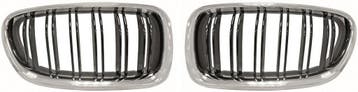 Dubbelspijls Nieren Chroom Zwart BMW 5 Serie F10 F11 B5699, Nieuw, Voor, BMW