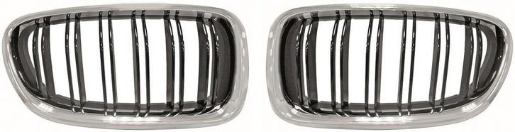 Dubbelspijls Nieren Chroom Zwart BMW 5 Serie F10 F11 B5699, Auto-onderdelen, Carrosserie en Plaatwerk, Nieuw, BMW, Voor, Links