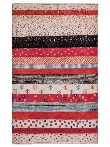 Gabbeh - Vloerkleed - 88 cm - 60 cm - Handgeknoopt uit wol, Nieuw