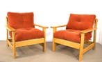 Fauteuil (2) - Hout, Textiel