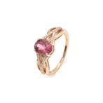 Verlovingsring - 14 karaat Roségoud - 1.44ct. tw. Toermalijn