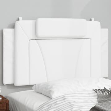 vidaXL Hoofdbordkussen Viana Wit 100 cm Kunstleer, Verzenden, Nieuw, Wit, Overige materialen