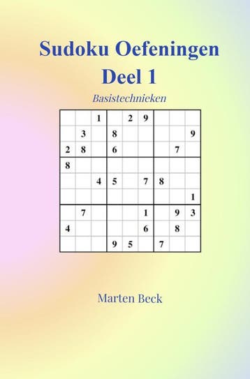 Sudoku Oefeningen Deel 1 | Marten Beck | Nieuw, Ophalen of Verzenden, Nieuw, Marten Beck