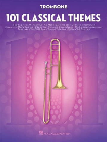 101 CLASSICAL THEMES TROMBONE, Ophalen of Verzenden, Nieuw, Trombone