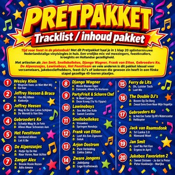 Pretpakket - 20 Splinternieuwe Nederlandstalige vinylsin..., Nieuw in verpakking