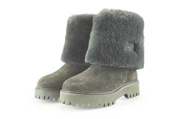 Bronx Laarzen in maat 36 Groen, Kleding | Dames, Schoenen, Hoge laarzen, Bronx, Verzenden, Zo goed als nieuw