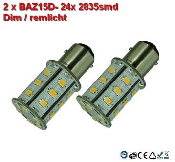 2x BAZ15D-24smd Wit-Remlicht, Verzenden, Nieuw