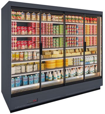 Apella HD wandkoeling met trekdeuren B250xD96xH200cm -, Nieuw in verpakking