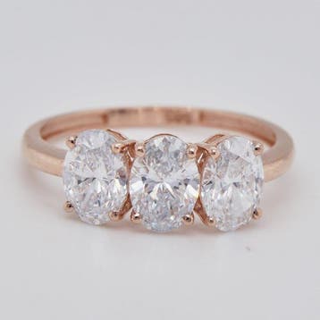 Zonder minimumprijs - Ring - 14 karaat Roségoud - 2.18ct., Nieuw