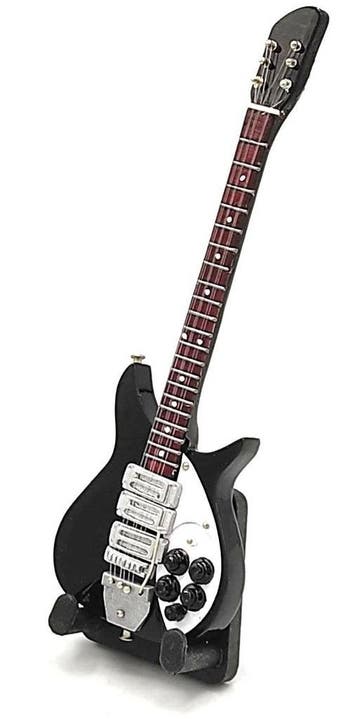Baby miniatuur replica Rickenbacker gitaar 15 cm The Beatles, Ophalen of Verzenden, Nieuw, Pop, Beeldje of Miniatuur