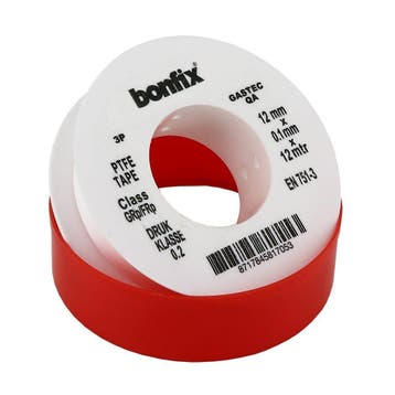 OUTLET BONFIX PTFE Tape - 12mm x 0,1 mm x 12 m, Ophalen of Verzenden, Nieuw