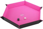 Dice Tray Magnetic Hexagonal - Zwart / Roze | GameGenic -, Hobby en Vrije tijd, Verzenden, Nieuw