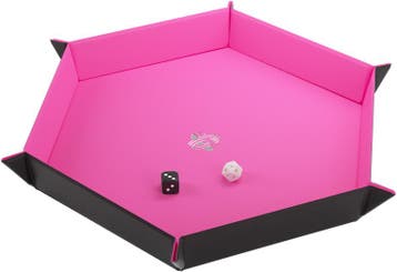 Dice Tray Magnetic Hexagonal - Zwart / Roze | GameGenic -, Verzenden, Nieuw