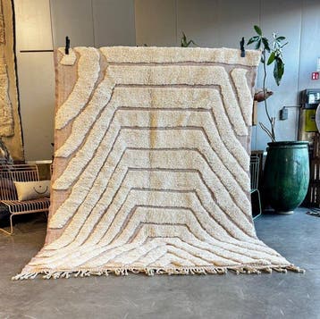Marokkaans modern Berber Mrirt wollen tapijt - Vloerkleed -, Nieuw