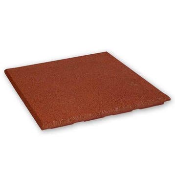 Rubber tegel 20 mm - 50 x 50 cm - Rood, Verzenden, Nieuw