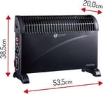 2dekans | Mesko Elektrische Convector Kachel - Instelbare, Doe-het-zelf en Verbouw, Verwarming en Radiatoren, Ophalen of Verzenden