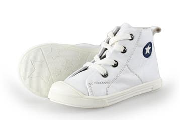 Jopper Hoge sneakers Jongens in maat 24 Wit, Verzenden, Schoenen, Zo goed als nieuw, Jongen of Meisje