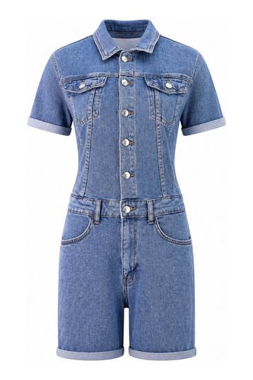 Only Jumpsuit in maat S Blauw, Kleding | Dames, Only, Verzenden, Zo goed als nieuw, Blauw
