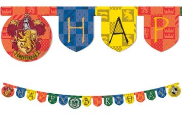 Happy Birthday Banner Harry Potter (2m), Ophalen of Verzenden, Nieuw