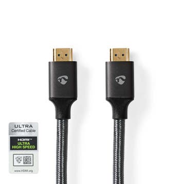 Ultra High Speed HDMI Kabel 8K - Gecertificeerd 1,2,3 of 5 m, Audio, Tv en Foto, Audiokabels en Televisiekabels, Ophalen of Verzenden