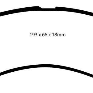 EBC 00-02 Ford Excursion 5.4 2WD Yellowstuff Front Brake, Ophalen of Verzenden, Nieuw