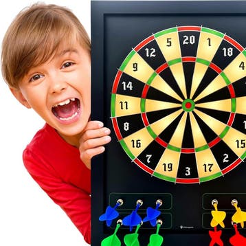 Magnetisch Dartbord Kinderen - XL Hout | Retourdeal -15%, Kinderen en Baby's, Speelgoed | Educatief en Creatief, Ophalen of Verzenden
