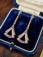 Zonder minimumprijs - Oorbellen - 9 kt. Zilver, Roségoud, Sieraden, Tassen en Uiterlijk, Oorbellen, Nieuw