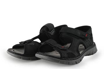Rieker Sandalen in maat 43 Zwart, Kleding | Heren, Schoenen, Sandalen, Verzenden, Zwart, Zo goed als nieuw