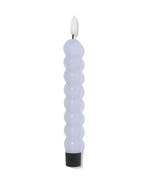 HEMA Led-dinerkaars 2.3x20cm ribbel lichtblauw, Verzenden, Nieuw