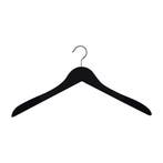 Hanger black Helena 44 cm Flock covered