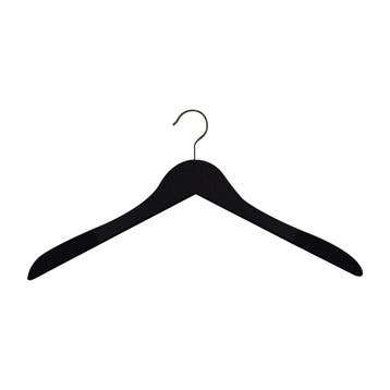 Hanger black Helena 44 cm Flock covered