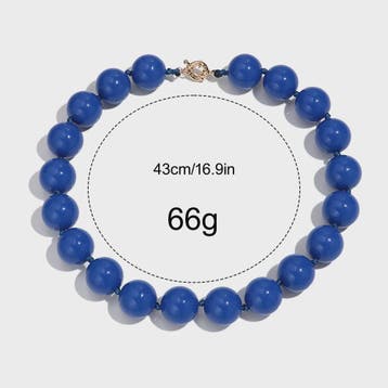 Handgemaakte Retro Acryl Ketting met Grote Kleurrijke Kralen, Verzenden, Nieuw