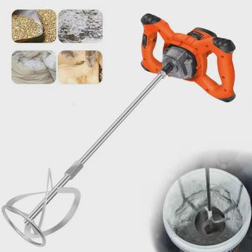 Krachtige 2800W Handmixer voor Verf, Gips, Mortel en Lijm -, Verzenden, Nieuw
