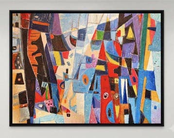Nguyn V.L (1993) - Abstraction Narrative 60 80 cm