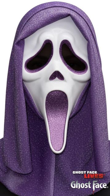 Ghost Face® Scream Glitter Masker Paars, Verzenden, Nieuw, Feestartikel