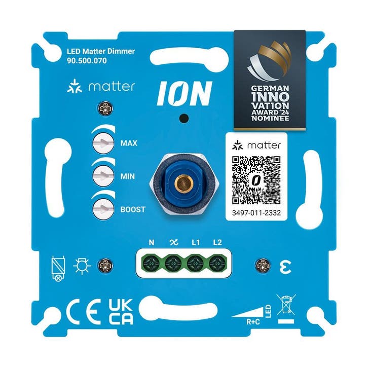ION Matter LED Dimmer | Universeel | 0.3-200W | Smart, Doe-het-zelf en Verbouw, Elektra en Kabels, Nieuw, Ophalen of Verzenden