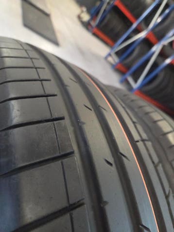 235/55/19 101T AO HANKOOK ZOMERBANDEN 6,4MM PROFIEL 4X, Auto-onderdelen, Gebruikt, 235 mm, Band(en), Personenwagen