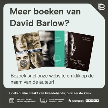 Abnormal Psychology - David Barlow 9781305950443, Boeken, Verzenden, Zo goed als nieuw, David Barlow