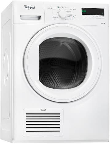 WEG=WEG: Whirlpool 8KG Condensdroger 6th Sense DDLX80110, 6 tot 8 kg, Verzenden, Zo goed als nieuw, Voorlader
