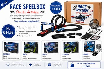 Darda racebaan speelbox met looping en uitbreidingsset, Ophalen of Verzenden, Nieuw