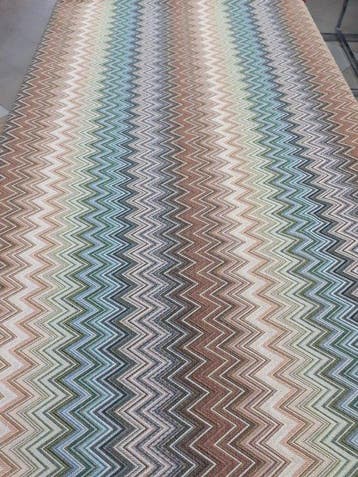 Meubelstof - 2.3 m - 2.8 m - Gobelijn ontwerp zigzag
