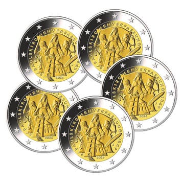 Duitsland 2 Euro Set Paulskirche 2024, Postzegels en Munten, Munten | Europa | Euromunten, Verzenden
