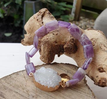 Amethist en kristal, Sieraden, Tassen en Uiterlijk, Nieuw