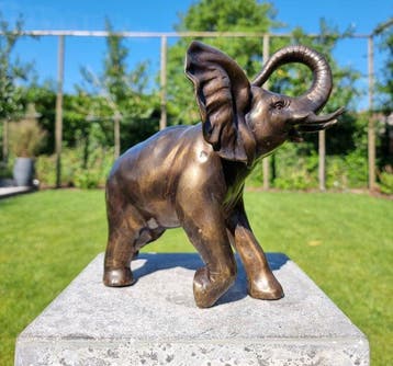 Beeldje - Olifant - Brons