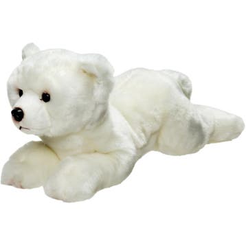 IJsbeer knuffel - pluche - wit - 33 cm - pooldier, Verzenden, Nieuw