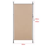 [pro.tec] Rolgordijn voor buiten Cimarra 120x270 cm zandkleu, Verzenden, Nieuw